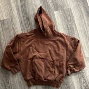 Yeezy x Gap KIDS Brown Hoodie Heavy Duty Sweater Large